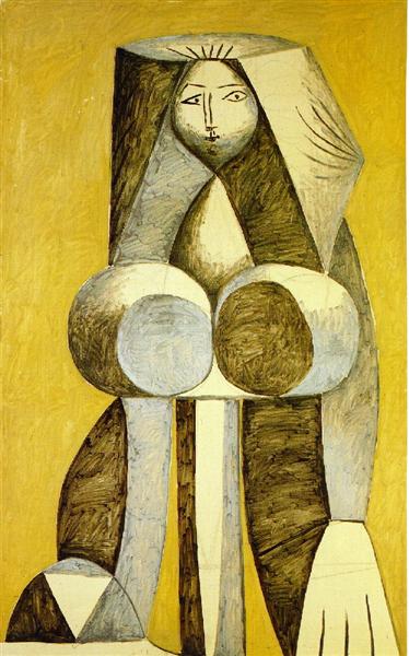 Pablo Picasso Classical Oil Painting Standing Woman Femme Debout